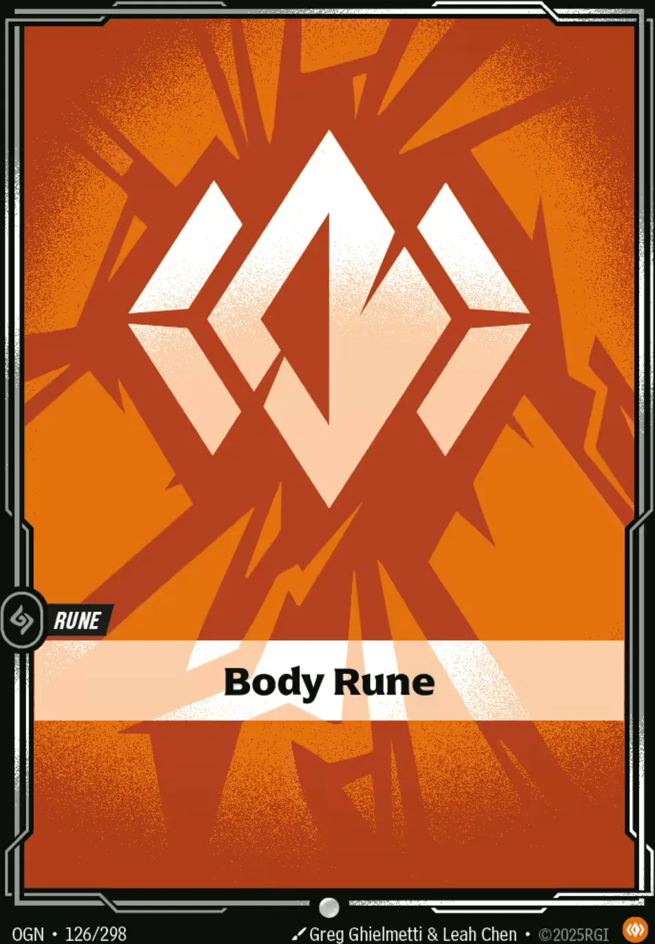 Body Rune from Origins - Main Set - Riftbound: League of Legends TCG