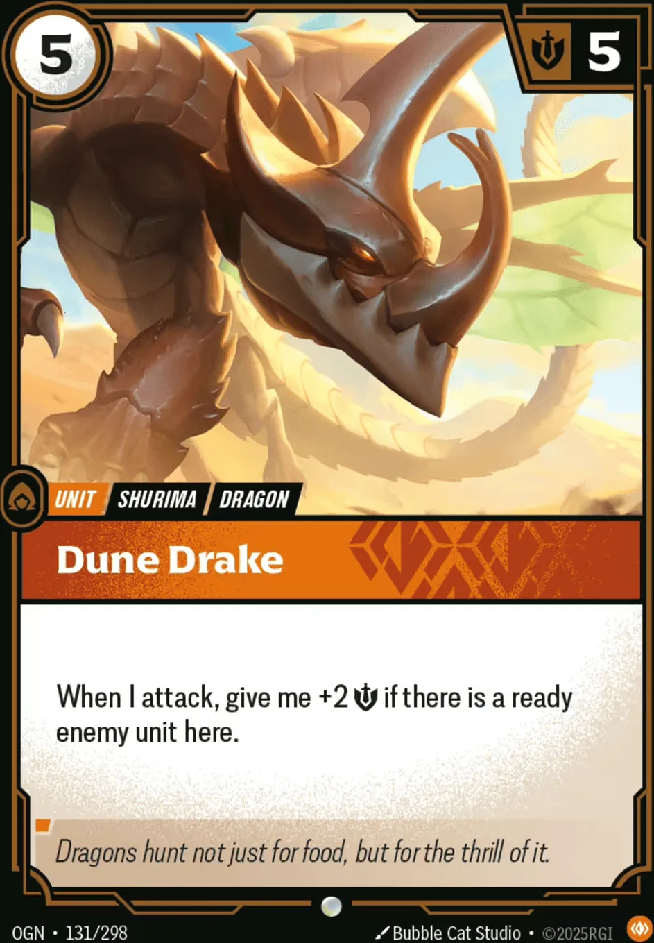 Dune Drake from Origins - Main Set - Riftbound: League of Legends TCG