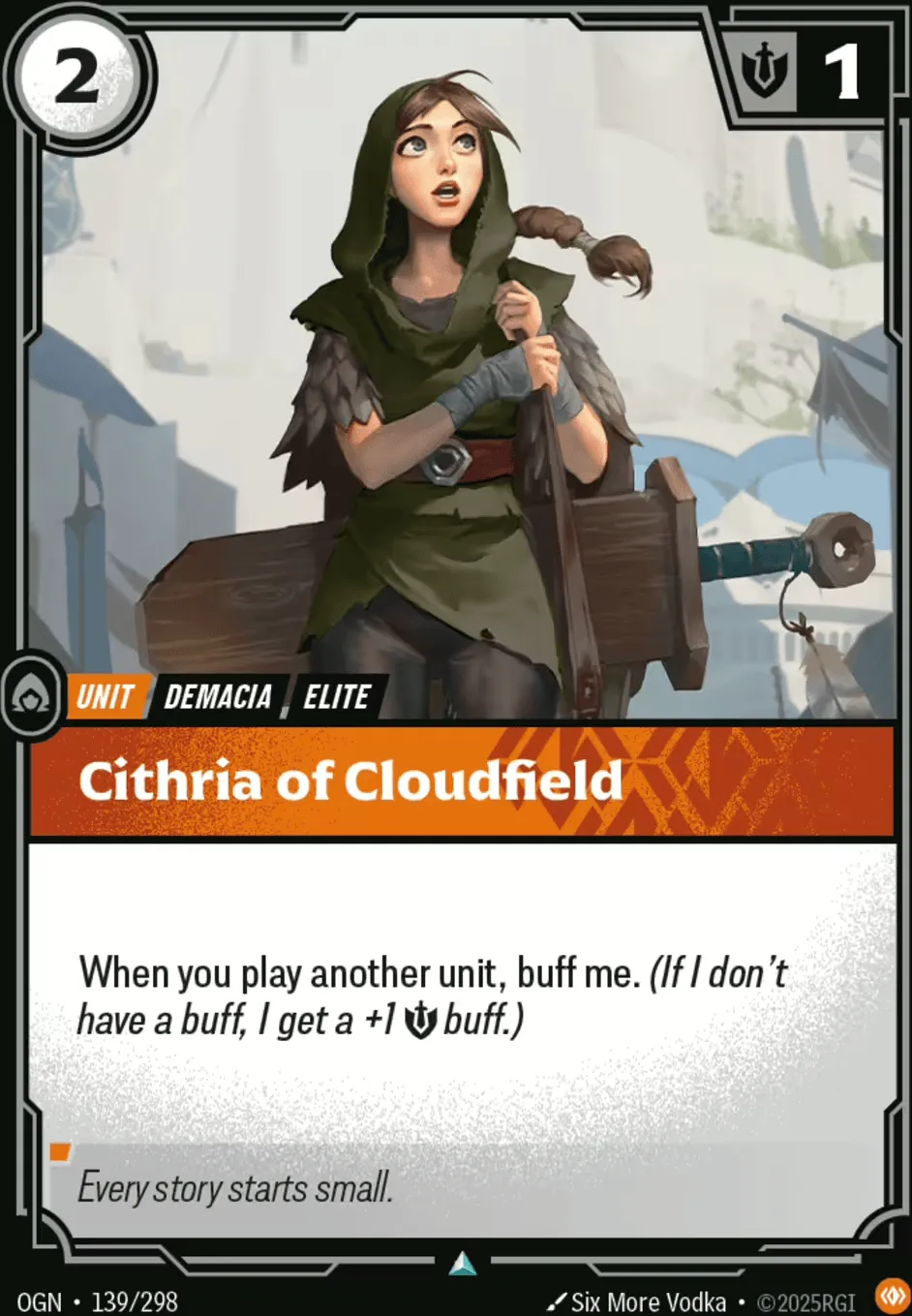 Cithria of Cloudfield — Origins - Main Set — Riftbound