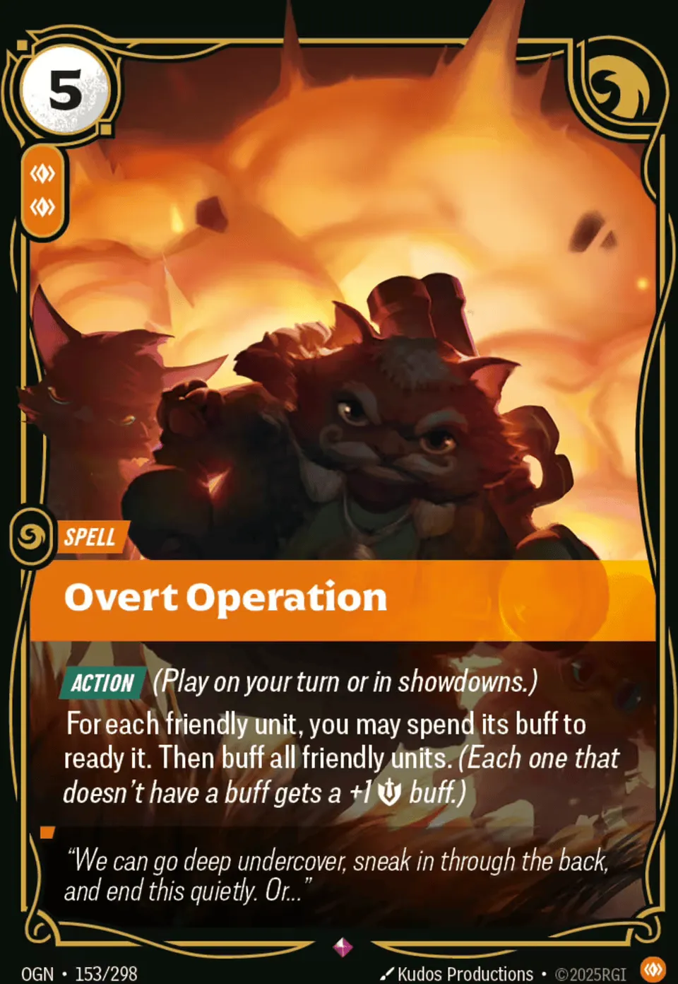 Overt Operation from Origins - Main Set - Riftbound: League of Legends TCG