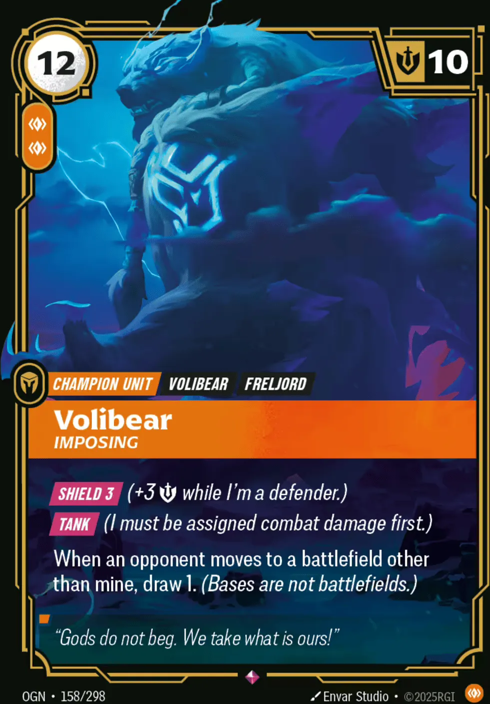 Volibear - Imposing — Origins - Main Set — Riftbound