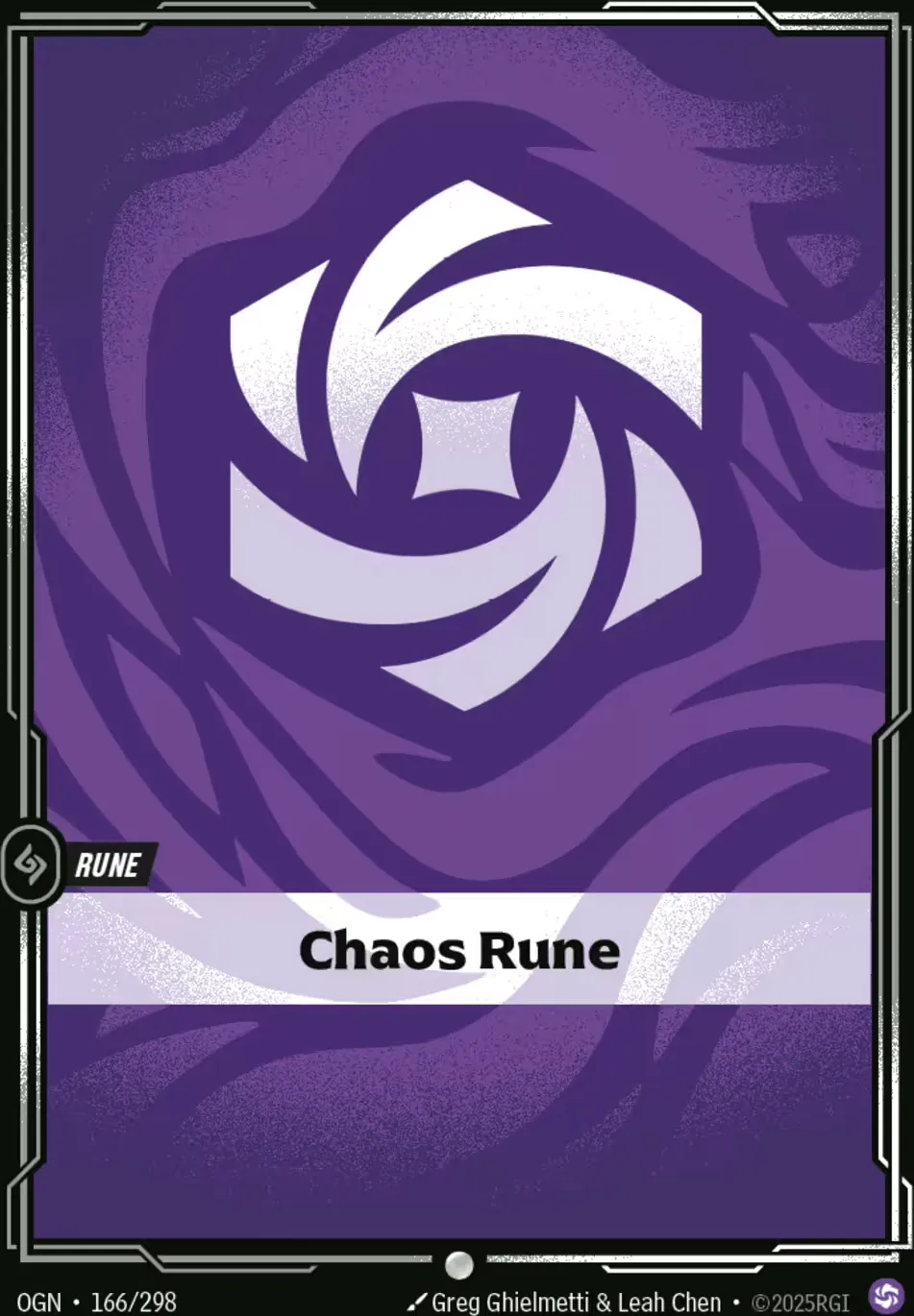 Chaos Rune from Origins - Main Set - Riftbound: League of Legends TCG