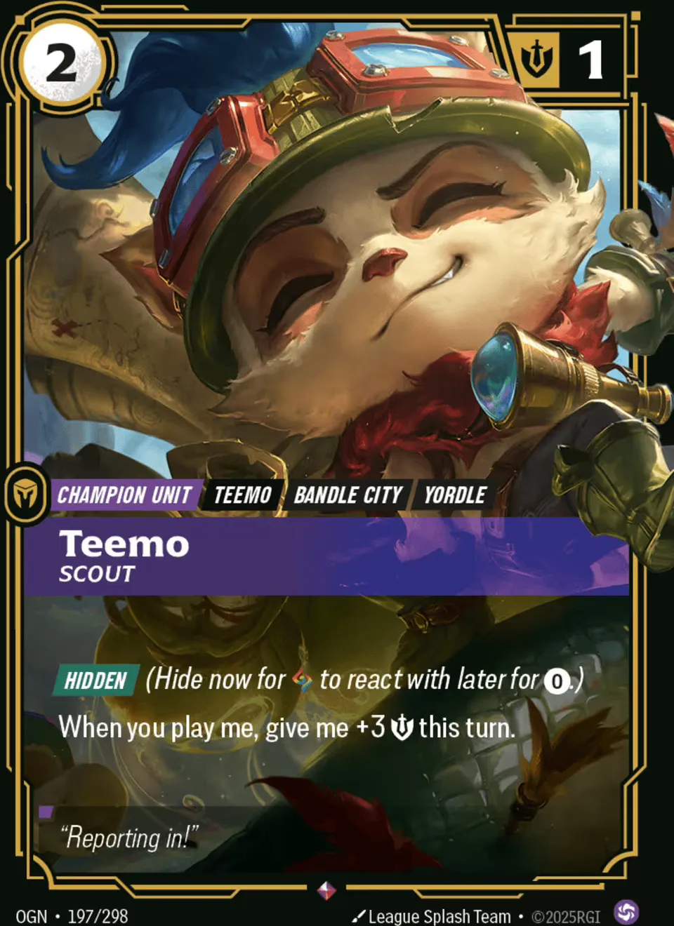 Teemo - Scout from Origins - Main Set - Riftbound: League of Legends TCG