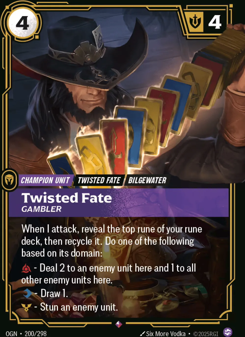 Twisted Fate - Gambler — Origins - Main Set — Riftbound