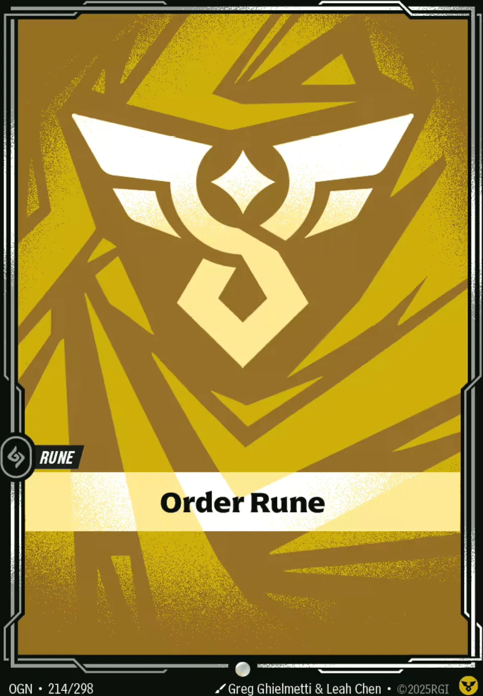 Order Rune from Origins - Main Set - Riftbound: League of Legends TCG