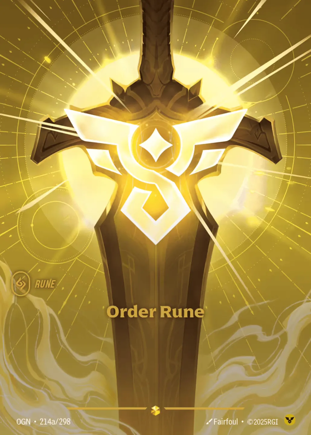 Order Rune (alt) — Origins - Main Set — Riftbound: League of Legends TCG