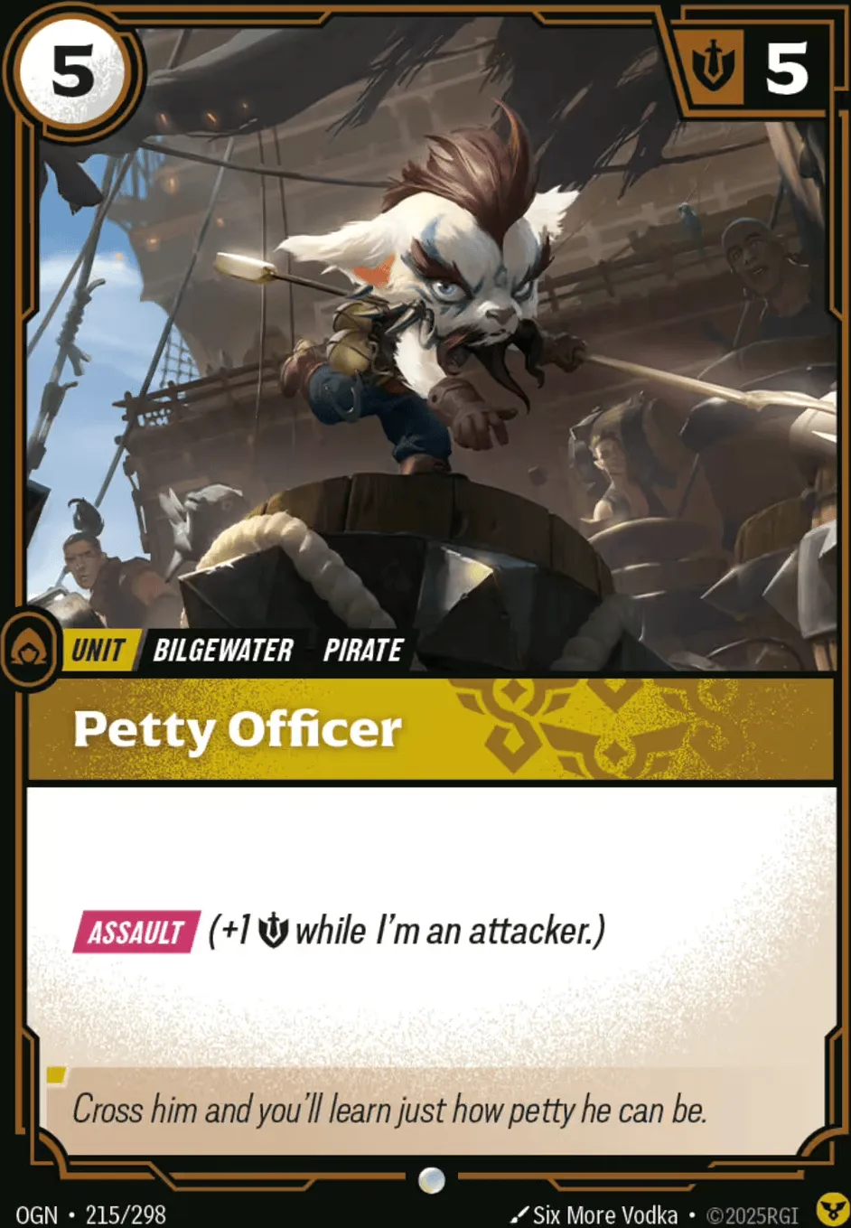 Petty Officer from Origins - Main Set - Riftbound: League of Legends TCG