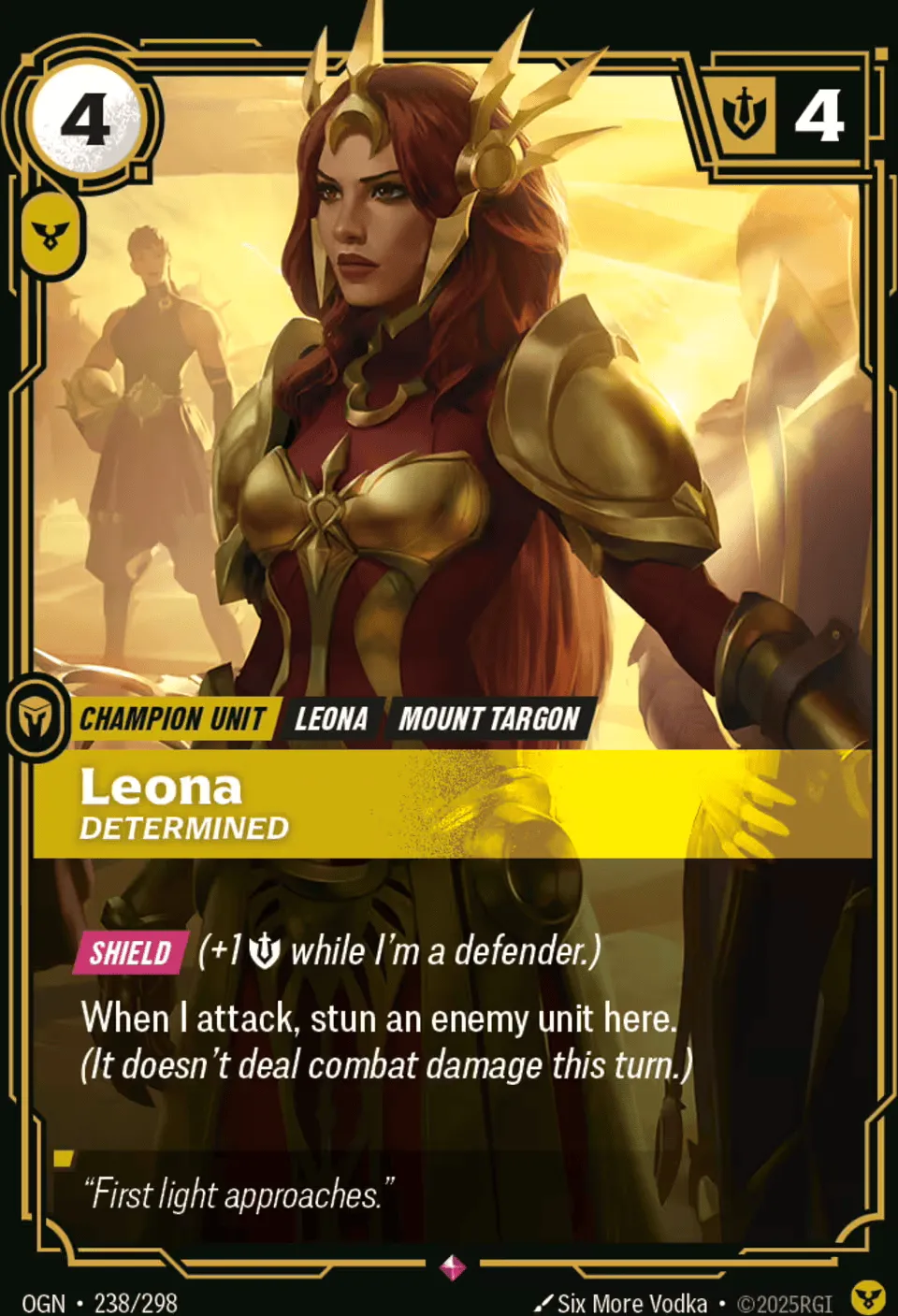 Leona - Determined — Origins - Main Set — Riftbound