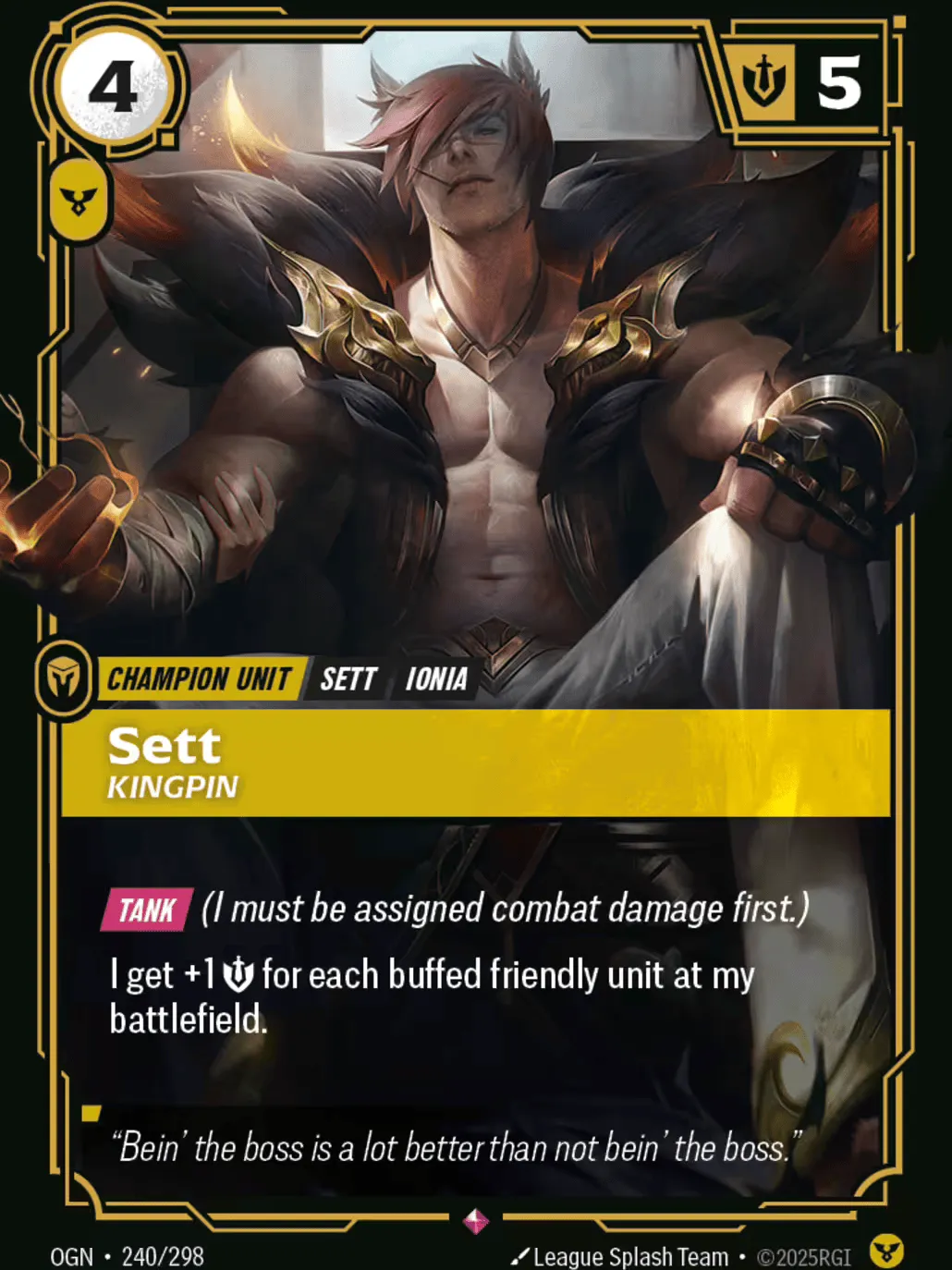 Sett - Kingpin — Origins - Main Set — Riftbound