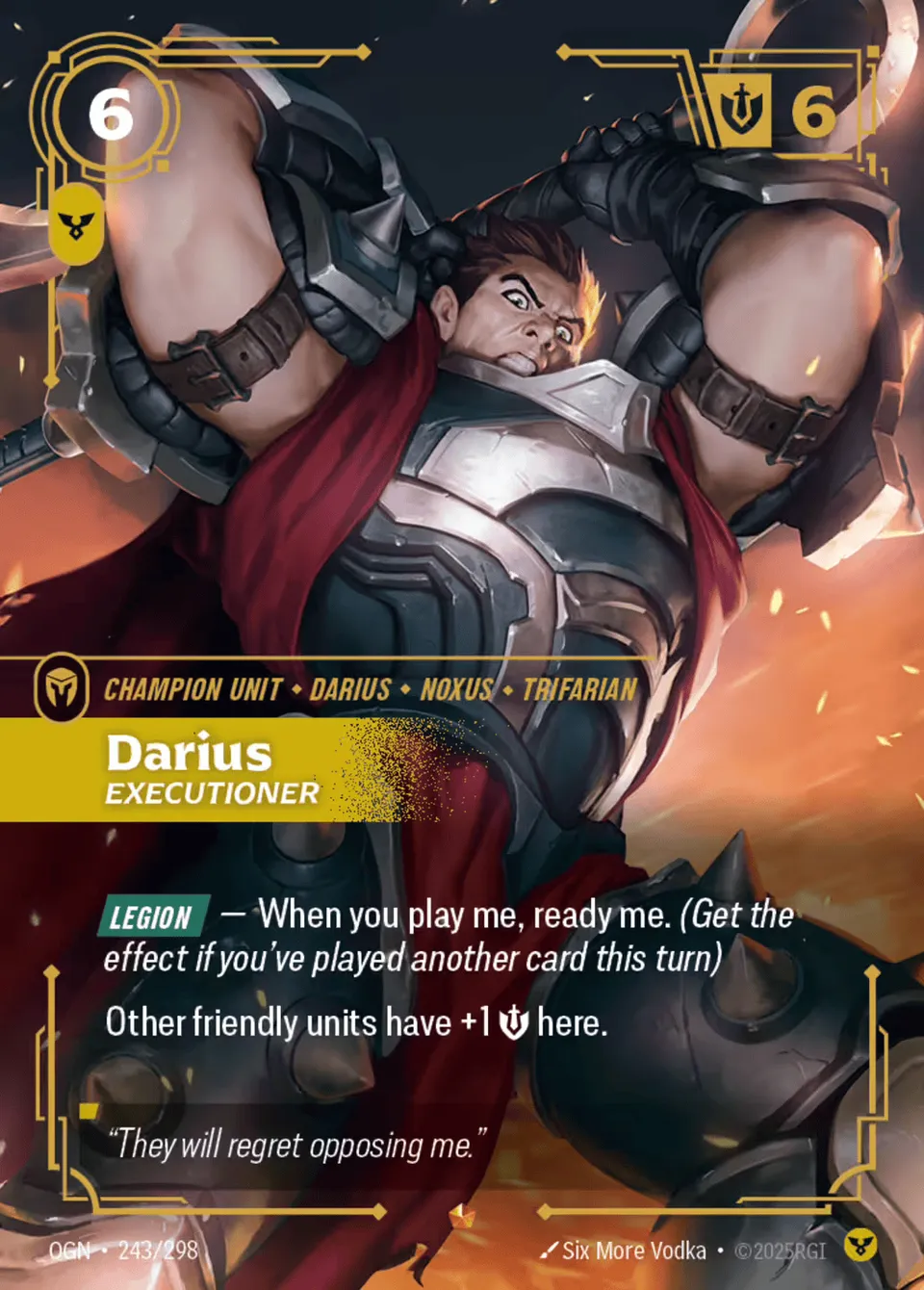 Darius - Executioner from Origins - Main Set - Riftbound: League of Legends TCG