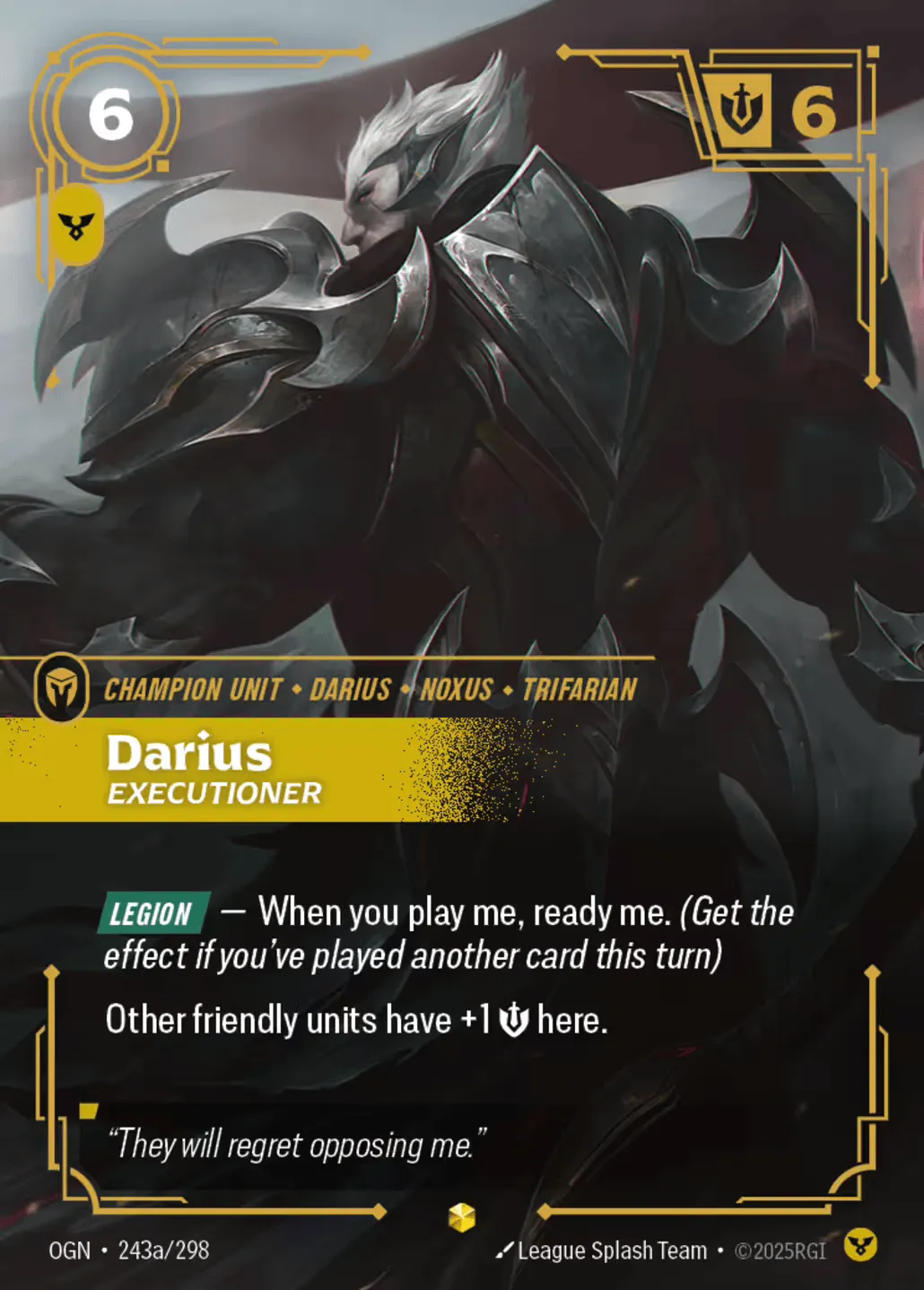 Darius - Executioner (alt) — Origins - Main Set — Riftbound