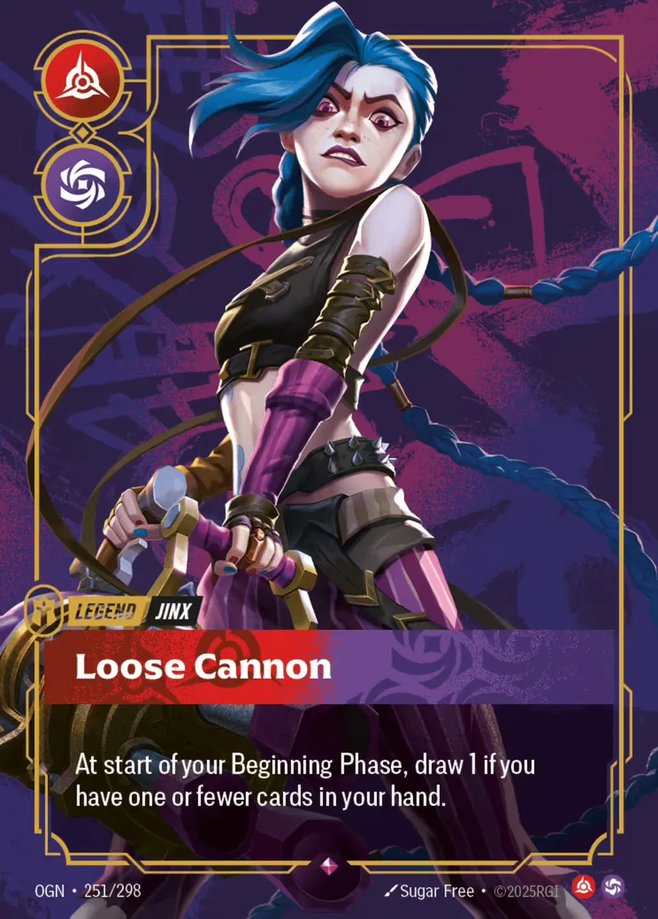 Jinx - Loose Cannon from Origins - Main Set - Riftbound: League of Legends TCG