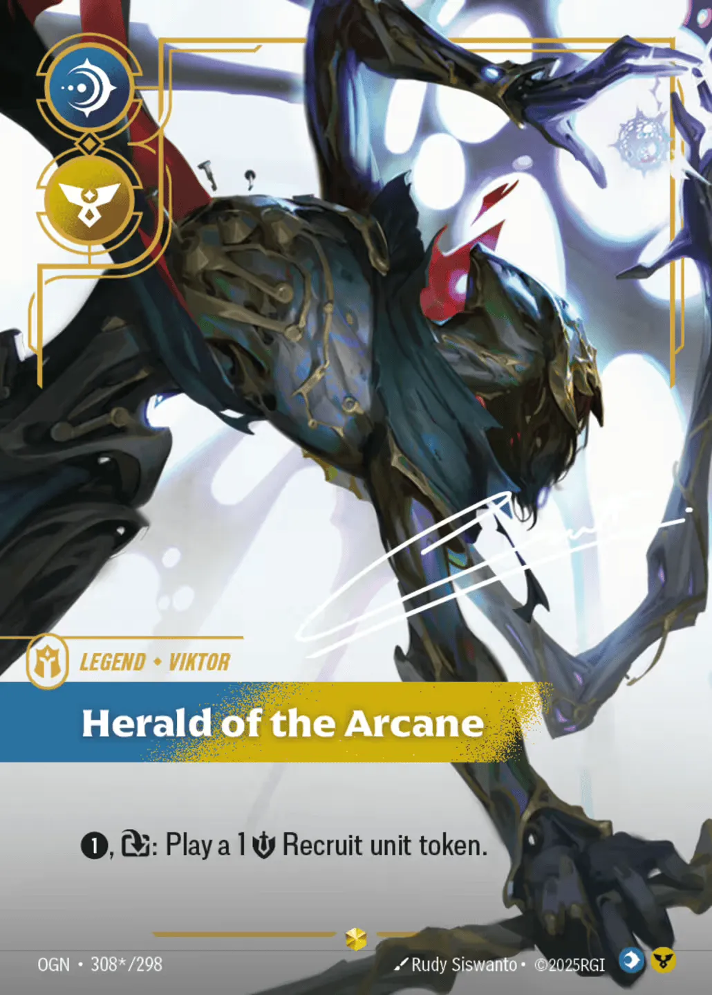 Viktor - Herald of the Arcane (Signed) — Origins - Main Set — Riftbound: League of Legends TCG