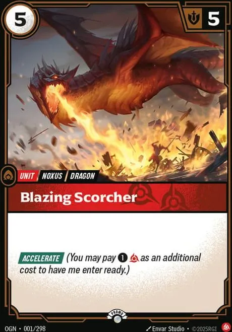 Blazing Scorcher — Origins - Promo Cards — Riftbound