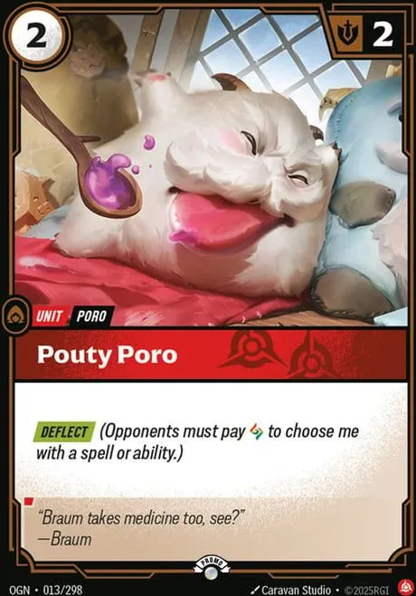 Pouty Poro — Origins - Promo Cards — Riftbound