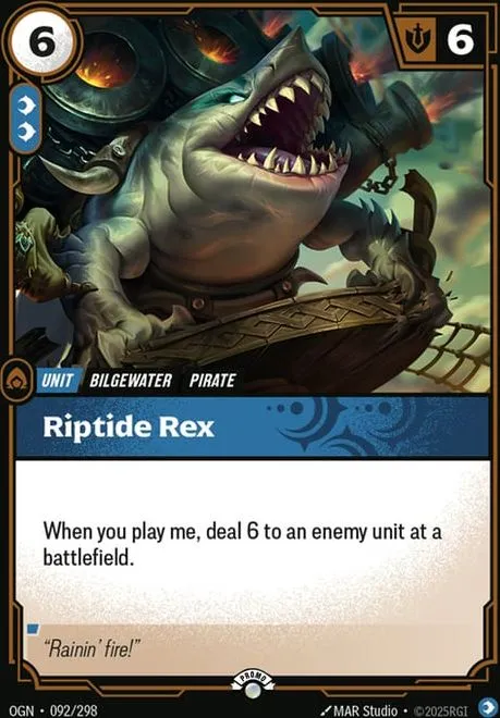 Riptide Rex — Origins - Promo Cards — Riftbound