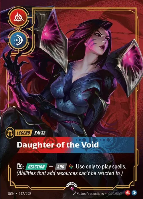 Kai'Sa - Daughter of the Void (Metal) — Origins - Promo Cards — Riftbound