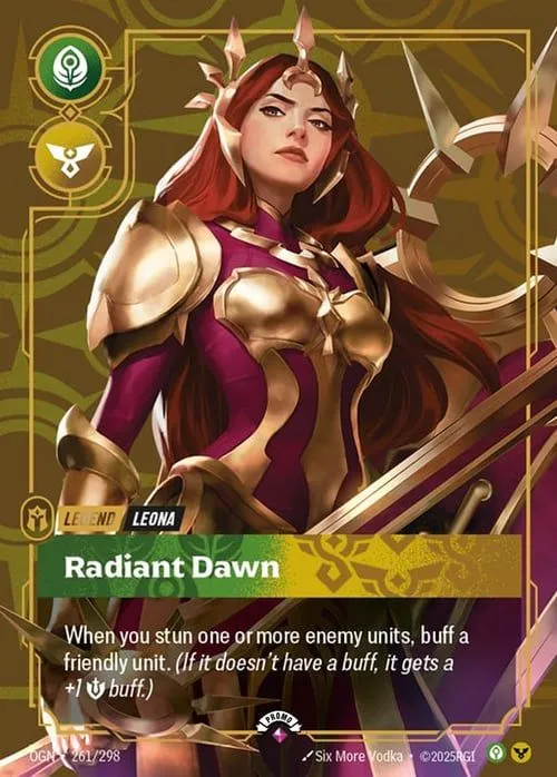 Leona - Radiant Dawn — Origins - Promo Cards — Riftbound