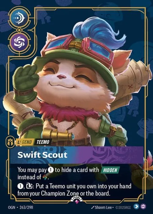 Teemo - Swift Scout — Origins - Promo Cards — Riftbound