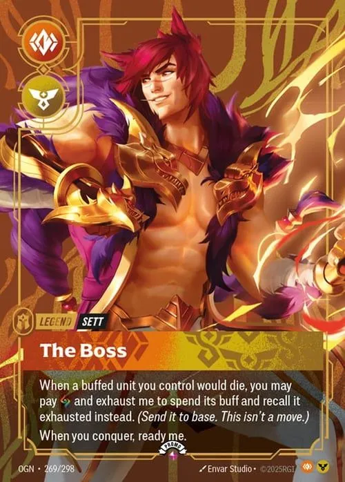 Sett - The Boss — Origins - Promo Cards — Riftbound