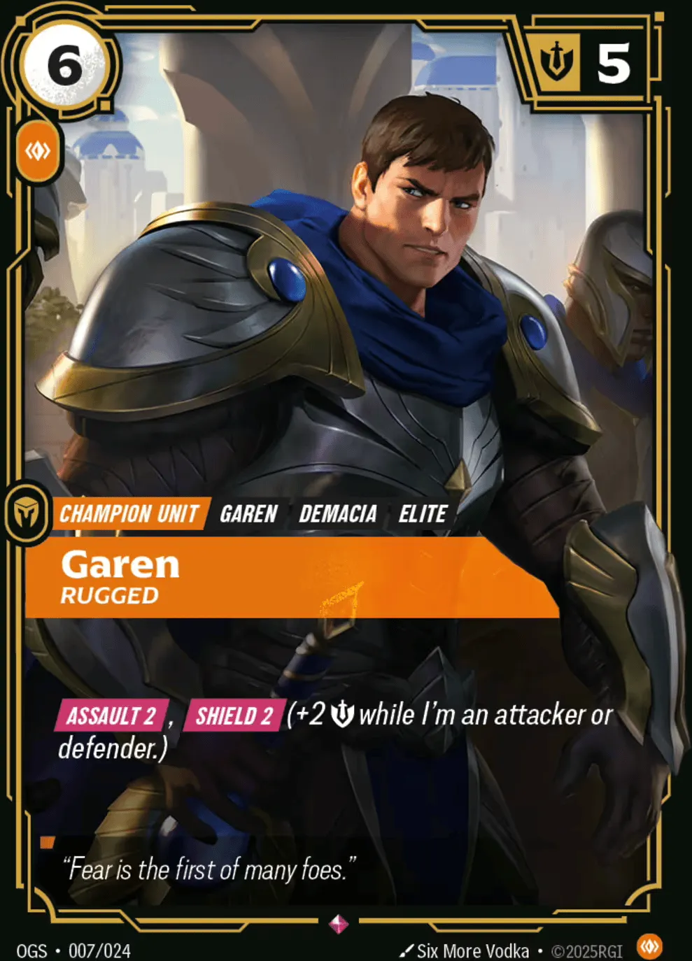 Garen - Rugged — Origins - Proving Grounds — Riftbound