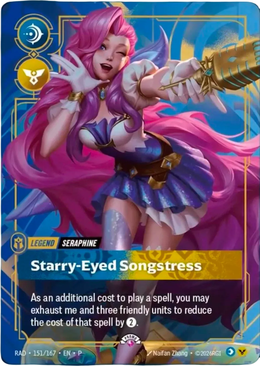Seraphine - Starry-Eyed Songstress (Promo) — Radiance - Promo Cards — Riftbound
