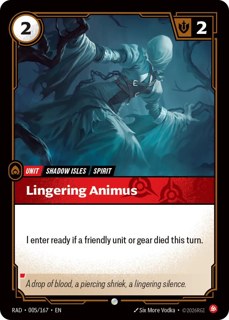 Lingering Animus — Radiance — Riftbound