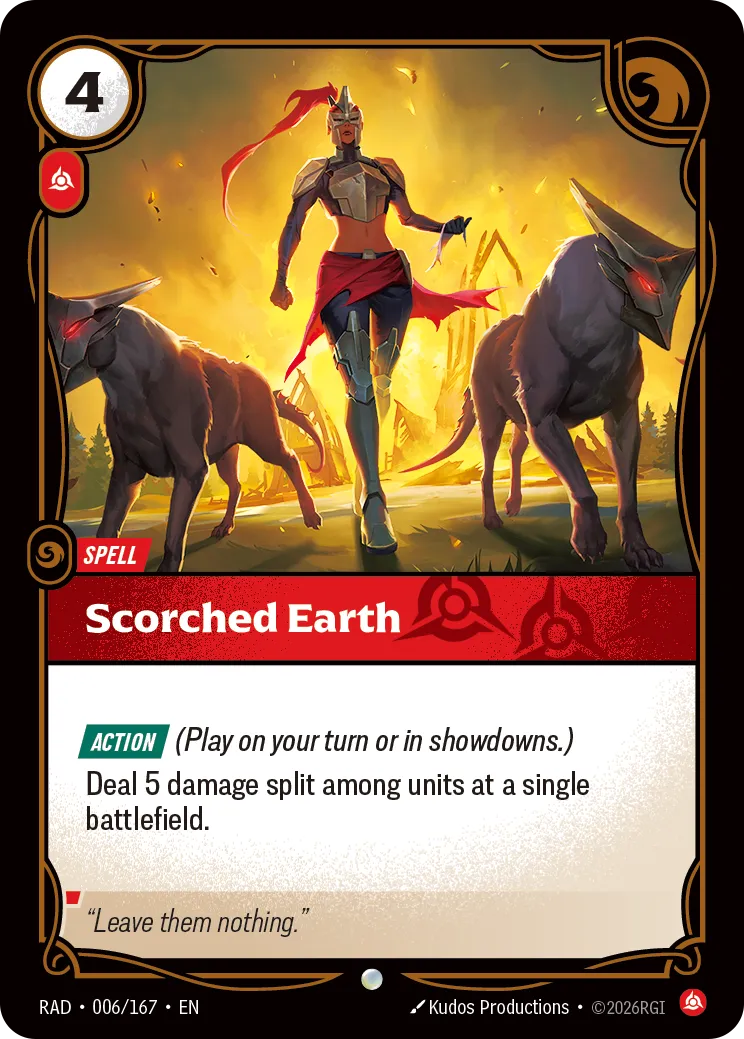 Scorched Earth — Radiance — Riftbound