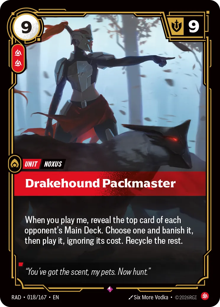 Drakehound Packmaster — Radiance — Riftbound