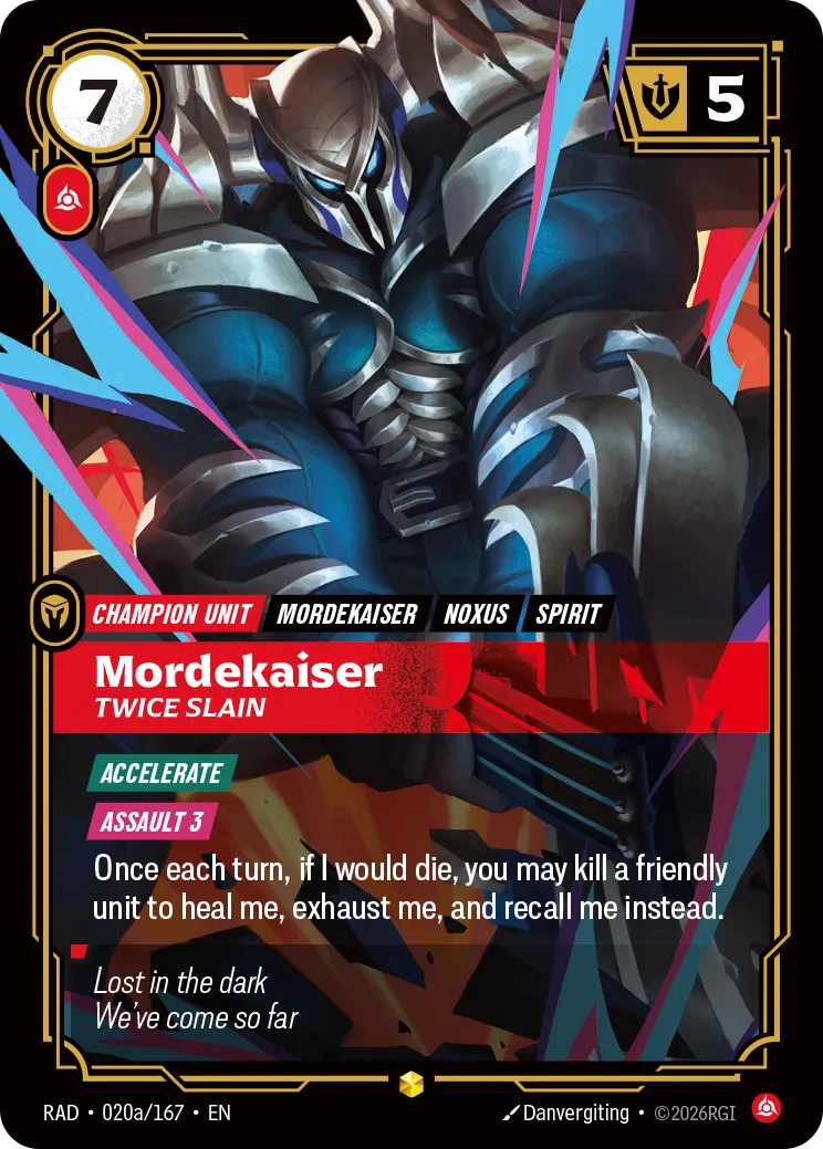 Mordekaiser - Twice Slain — Radiance — Riftbound