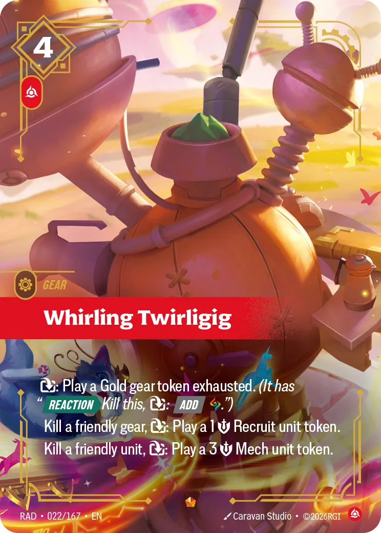 Whirling Twirligig from Radiance - Riftbound: League of Legends TCG