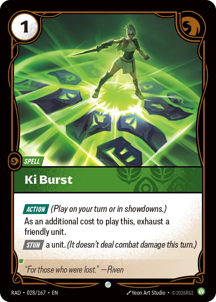 Ki Burst — Radiance — Riftbound