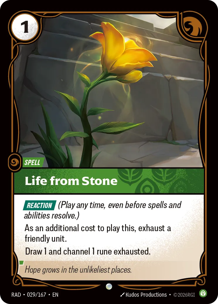Life from Stone — Radiance — Riftbound