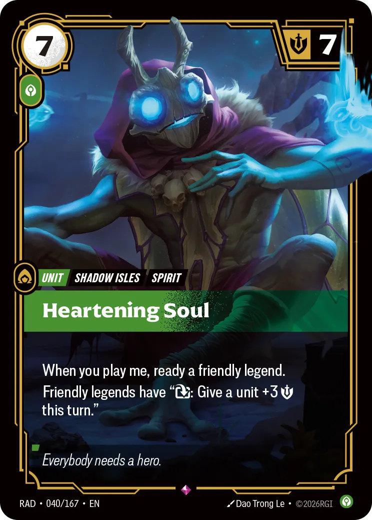 Heartening Soul — Radiance — Riftbound