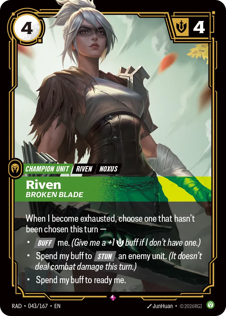 Riven - Broken Blade — Radiance — Riftbound