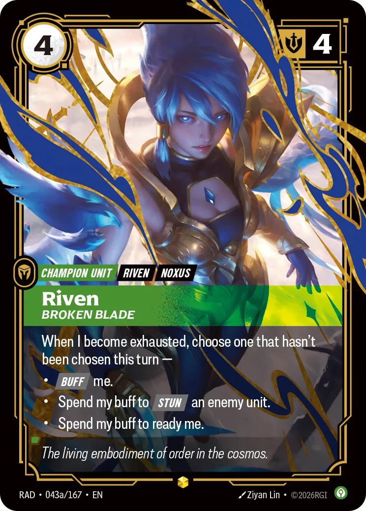 Riven - Broken Blade — Radiance — Riftbound