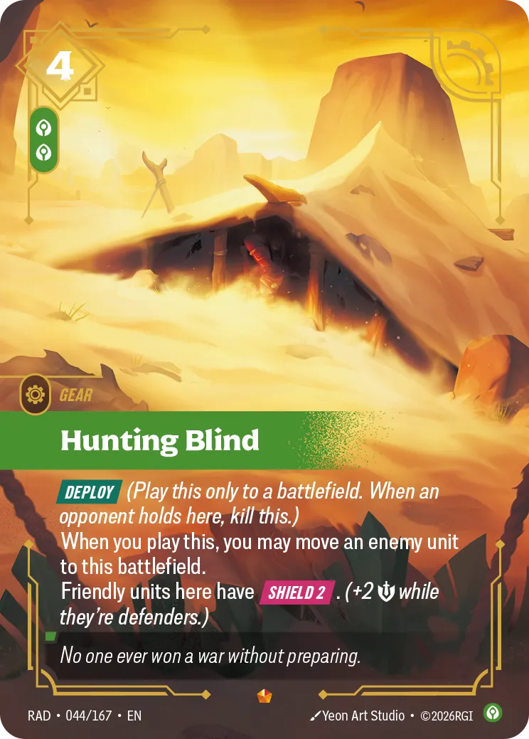 Hunting Blind — Radiance — Riftbound: League of Legends TCG