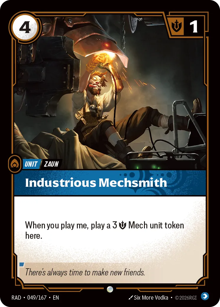 Industrious Mechsmith — Radiance — Riftbound