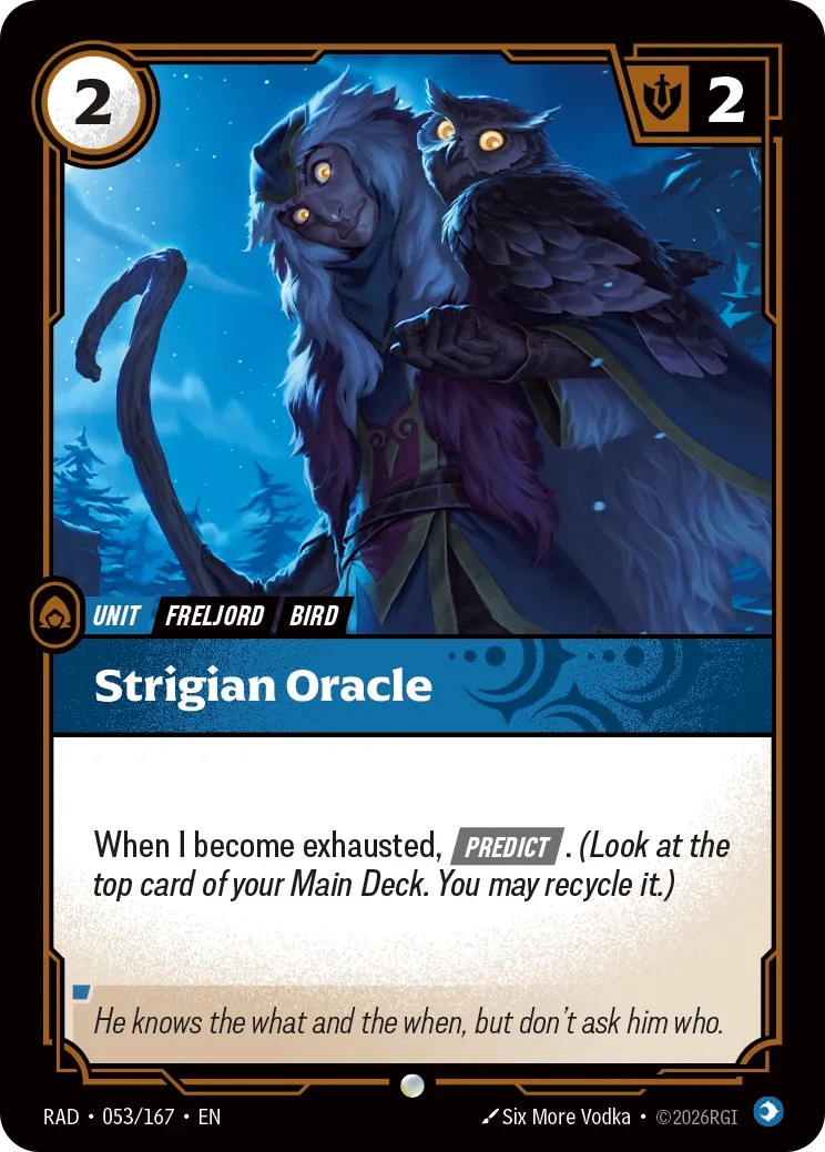 Strigian Oracle — Radiance — Riftbound