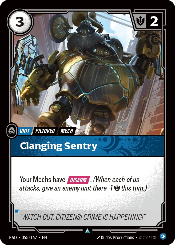 Clanging Sentry — Radiance — Riftbound
