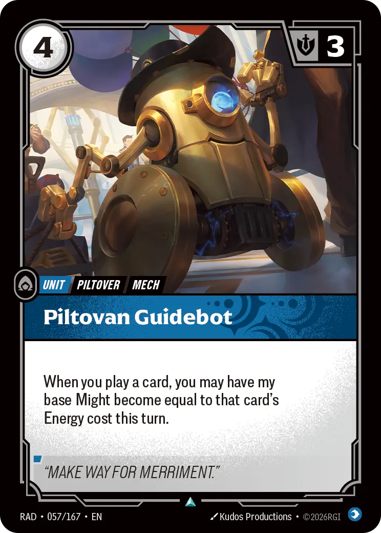 Piltovan Guidebot from Radiance - Riftbound: League of Legends TCG