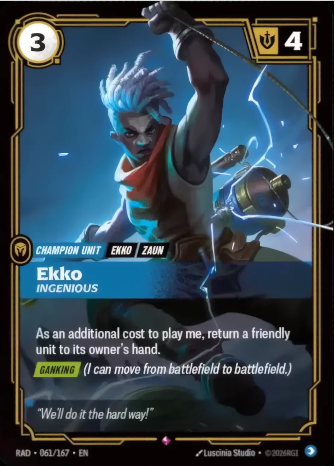 Ekko - Ingenious — Radiance — Riftbound