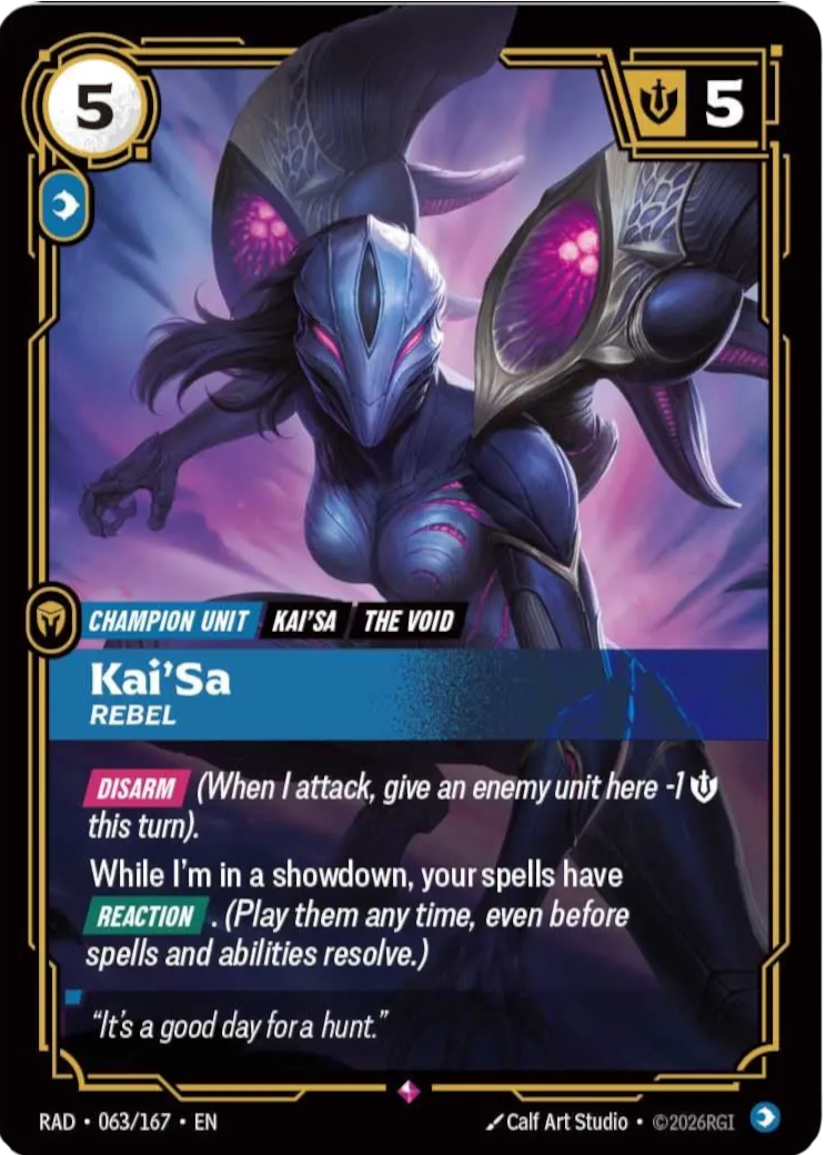 Kai'Sa - Rebel — Radiance — Riftbound