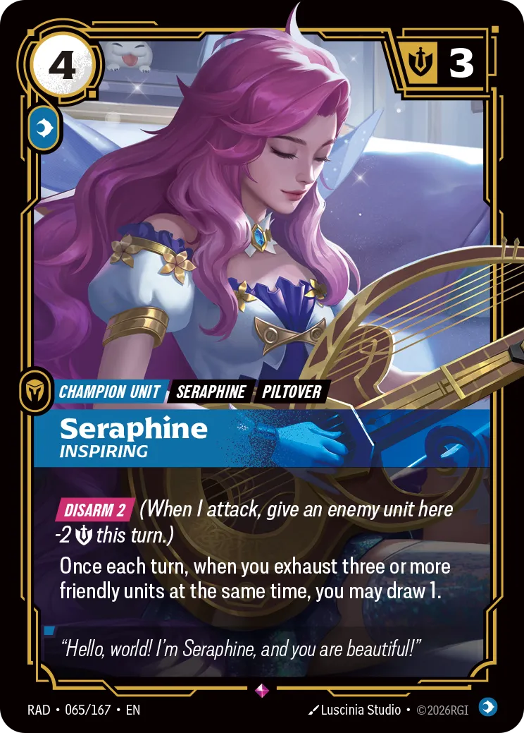Seraphine - Inspiring — Radiance — Riftbound