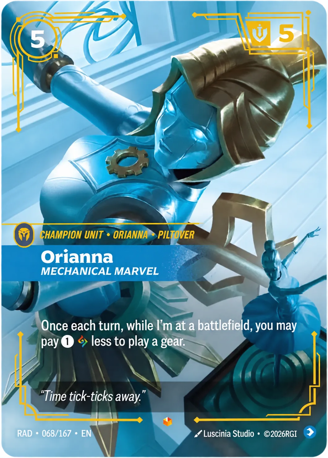 Orianna - Mechanical Marvel — Radiance — Riftbound