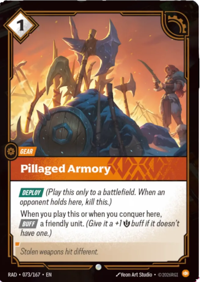 Pillaged Armory — Radiance — Riftbound