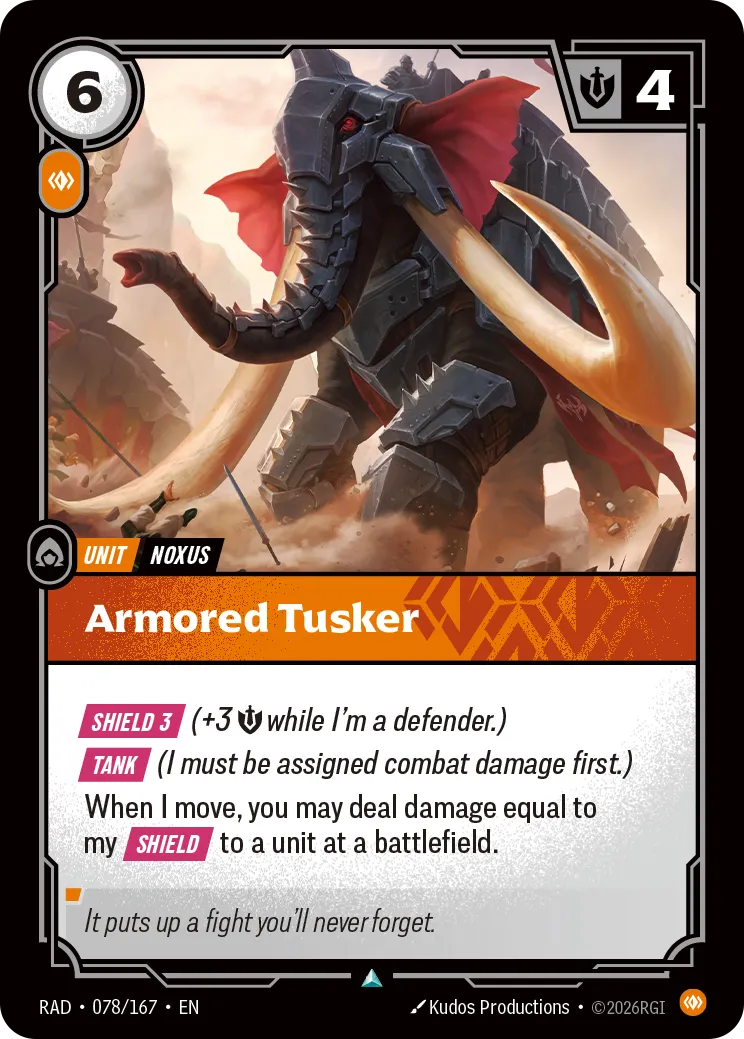 Armored Tusker — Radiance — Riftbound