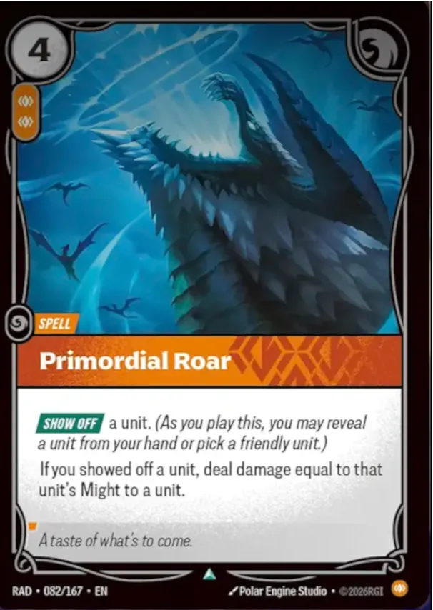 Primordial Roar — Radiance — Riftbound