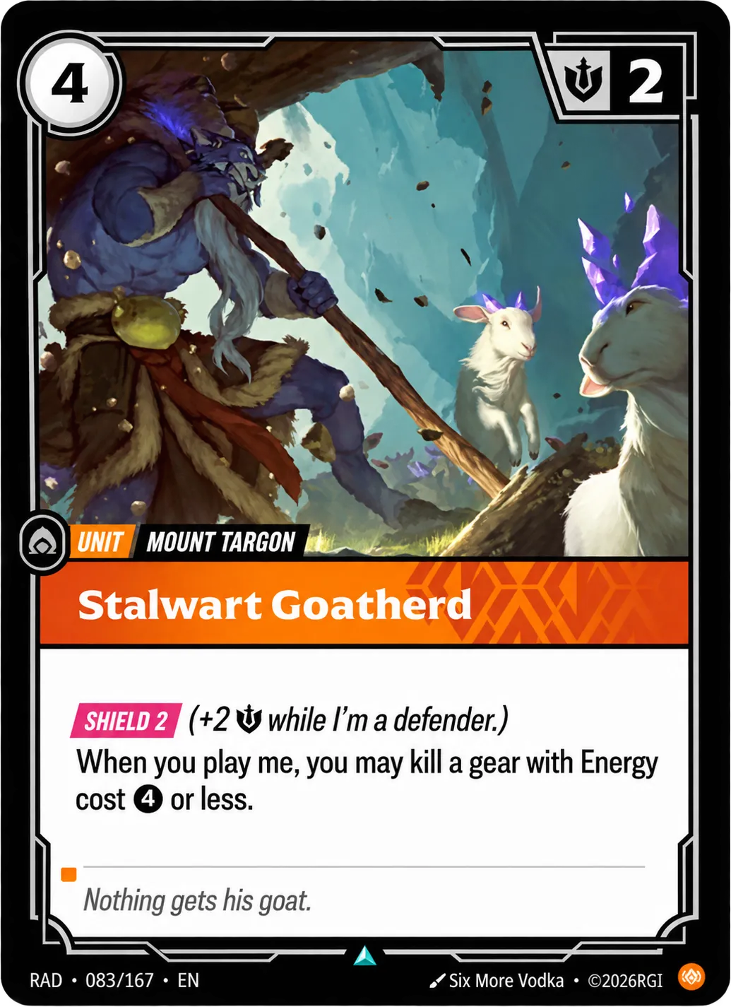 Stalwart Goatherd — Radiance — Riftbound