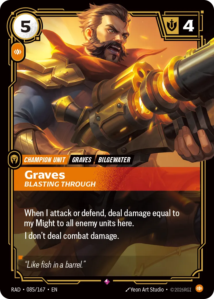 Graves - Blasting Through — Radiance — Riftbound